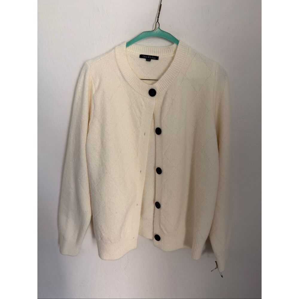 Over Kleshas Coquette Feminine Cardigan Sweater Size Medium